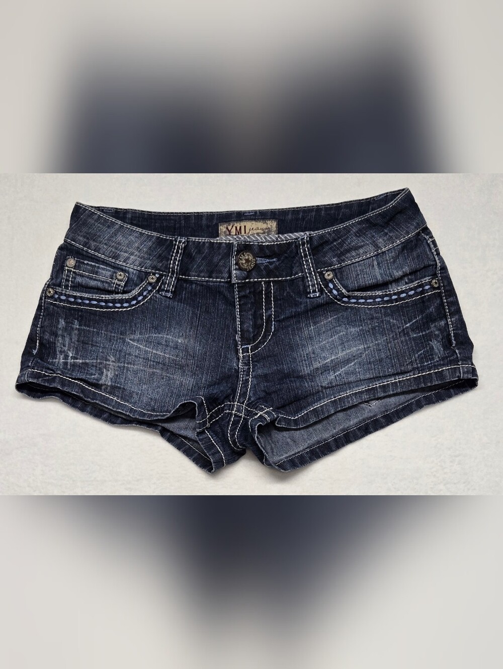 YMI Denim Shorty Shorts Size 1